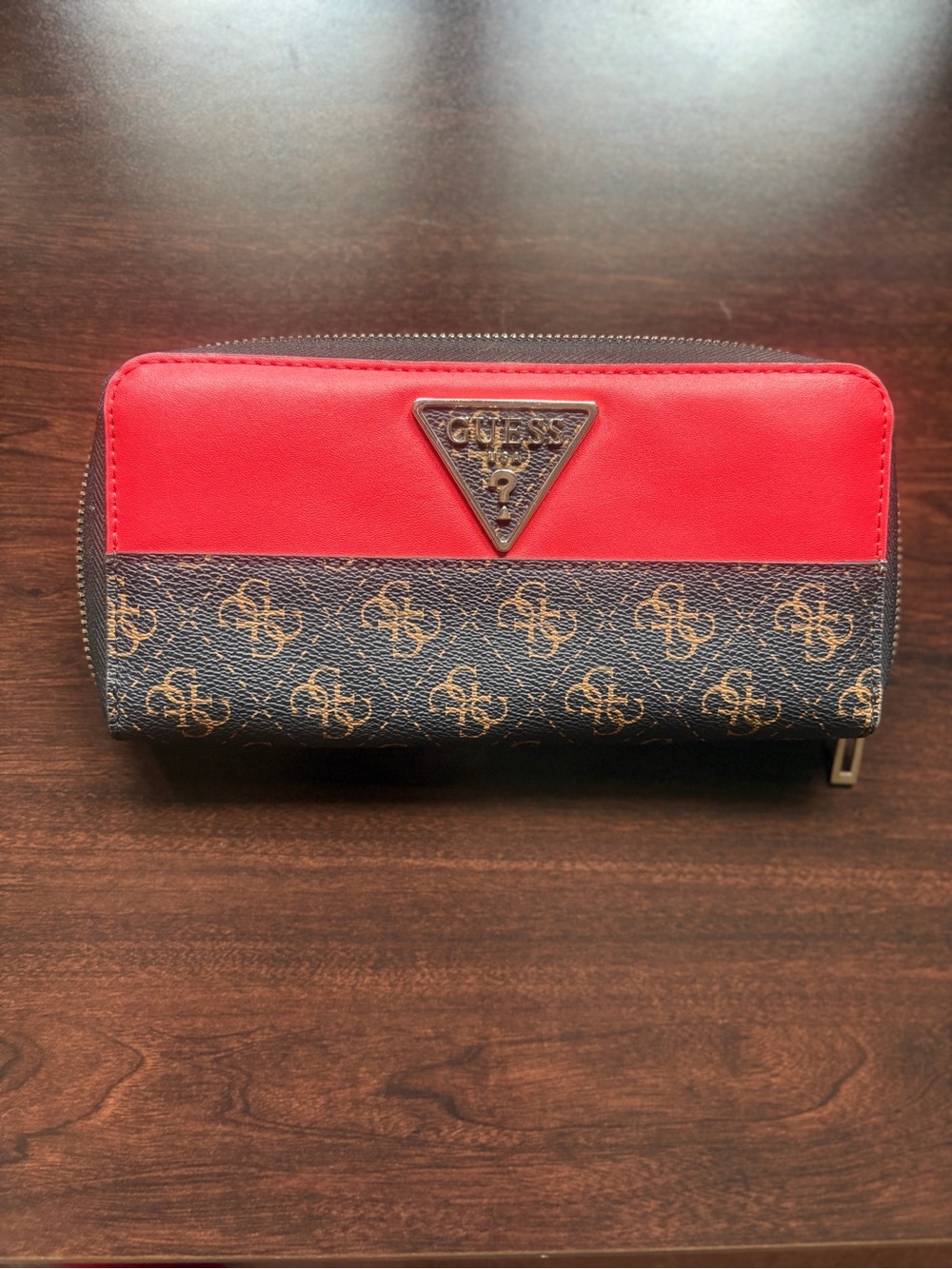 GUESS Monogram Zip Wallet with A LOT of space!!